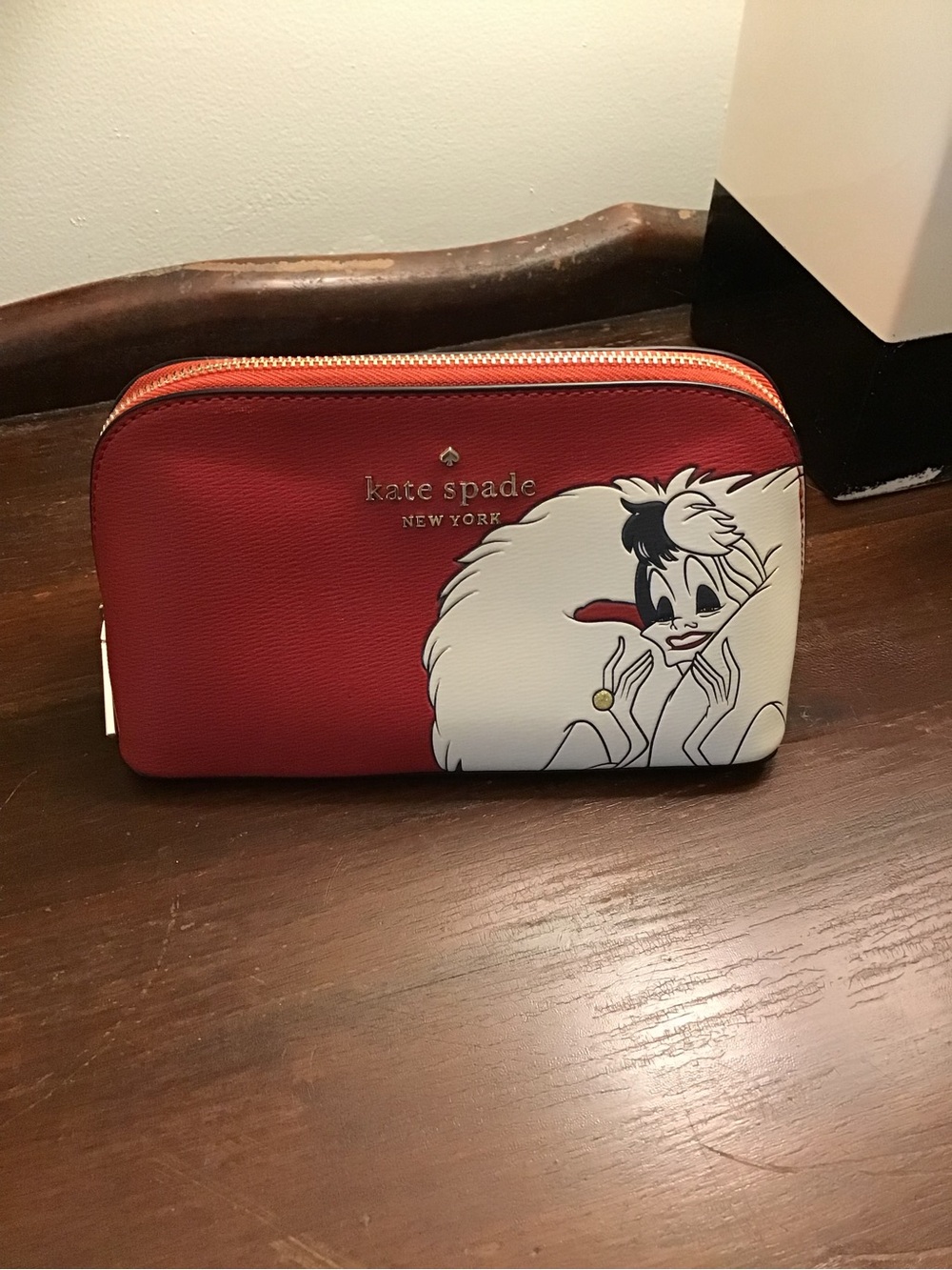 Kate Soade x Disney Cruella 101 Dalmatians Cosmetic Pouch